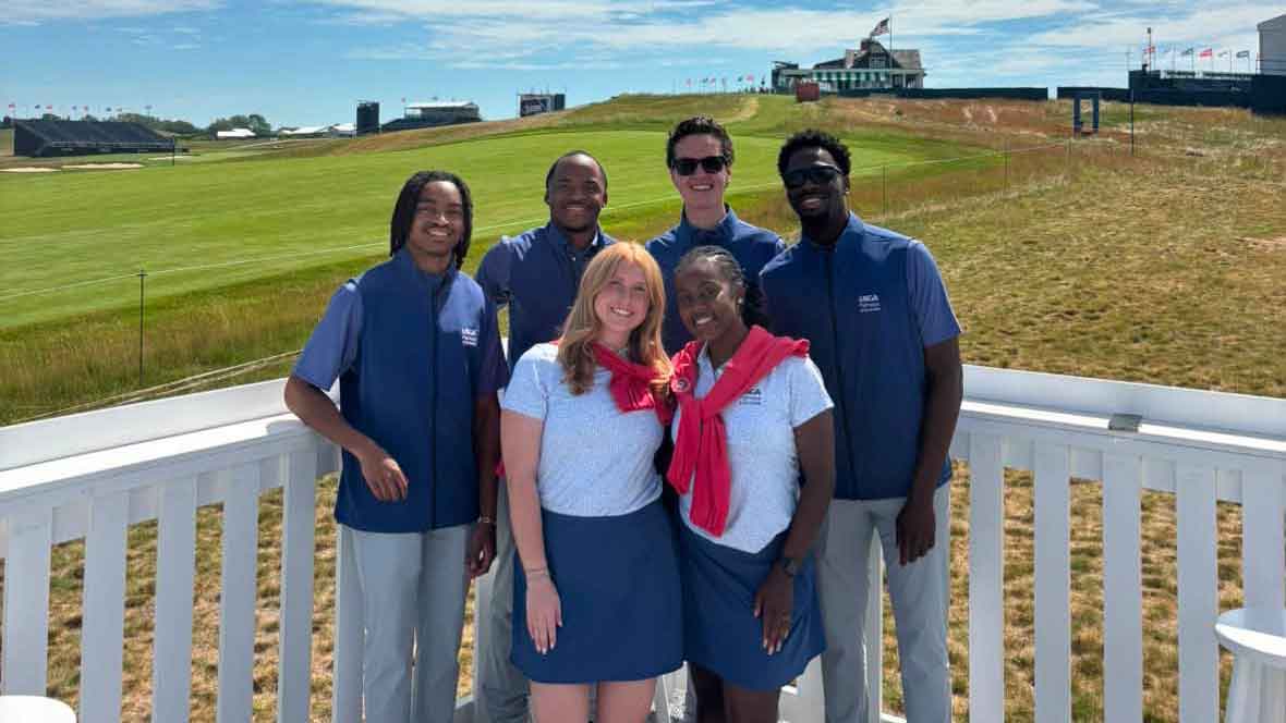 Bei den US Open erhalten College-Studenten einen Crashkurs zur Karriereentwicklung im Golfsport