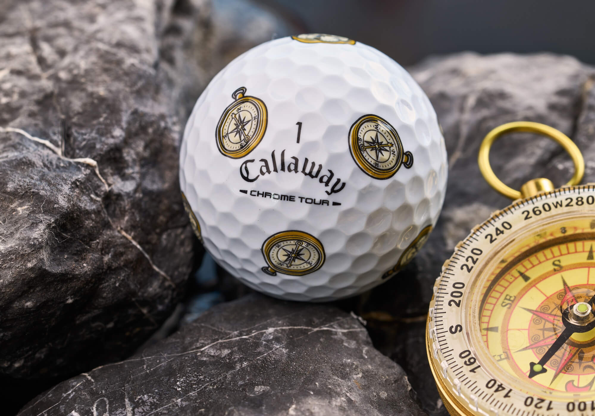 Callaway Chrome Tour Master Golfball-Kompass für Juni