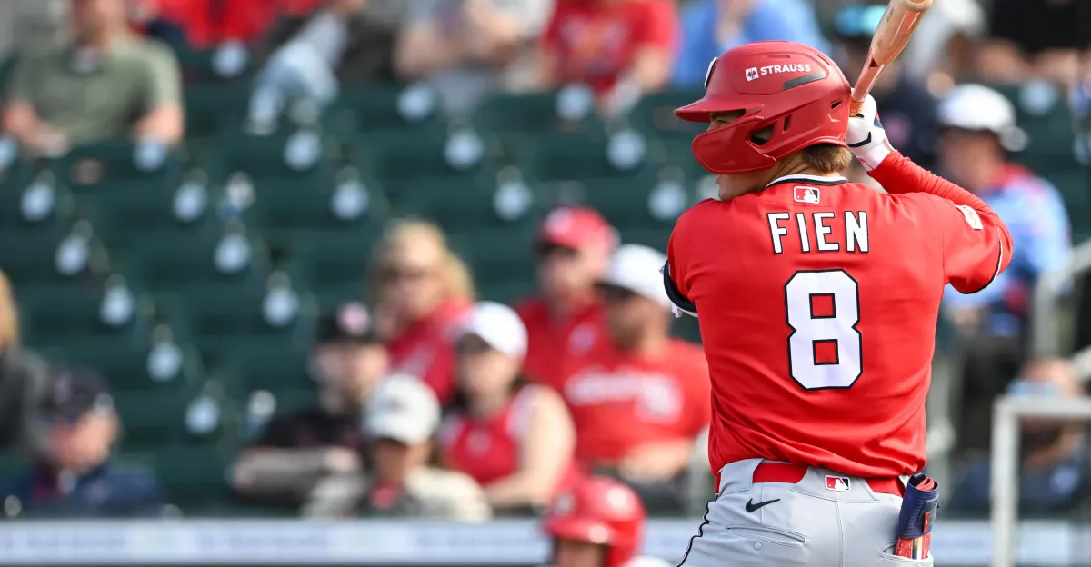 Die Washington Nationals machten Gavin Finn zum Outfielder