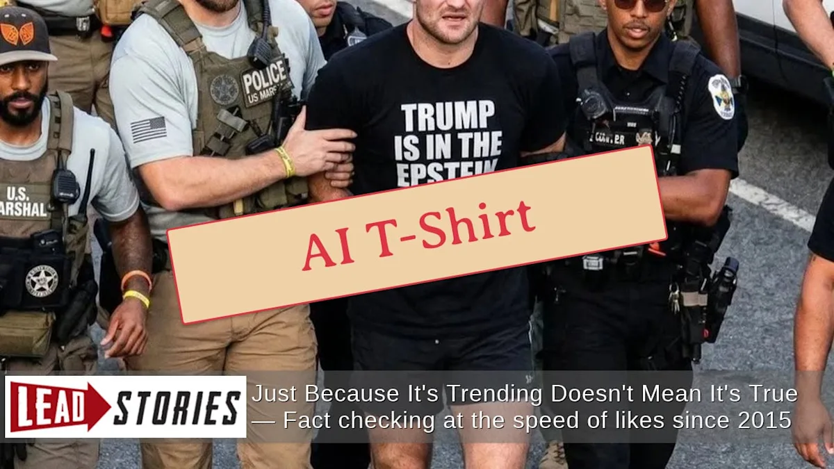Faktencheck: Sean Strickland trug kein „Trump is in the Epstein Files“-T-Shirt, als er von der UFC 250 Freedom Fight Party eskortiert wurde