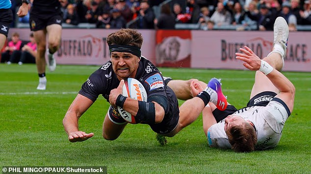 Henry Slade war am Samstag für Exeter gegen Saracens in PREM in starker Form
